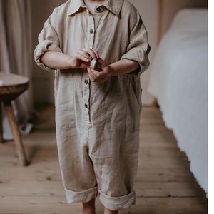 Cozy Tan Kids One Piece Bodysuit